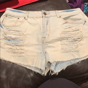 Forever 21 distressed shorts